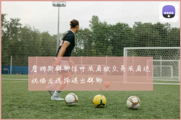 詹姆斯群聊惊呼浓眉被交易浓眉送祝福后选择退出群聊